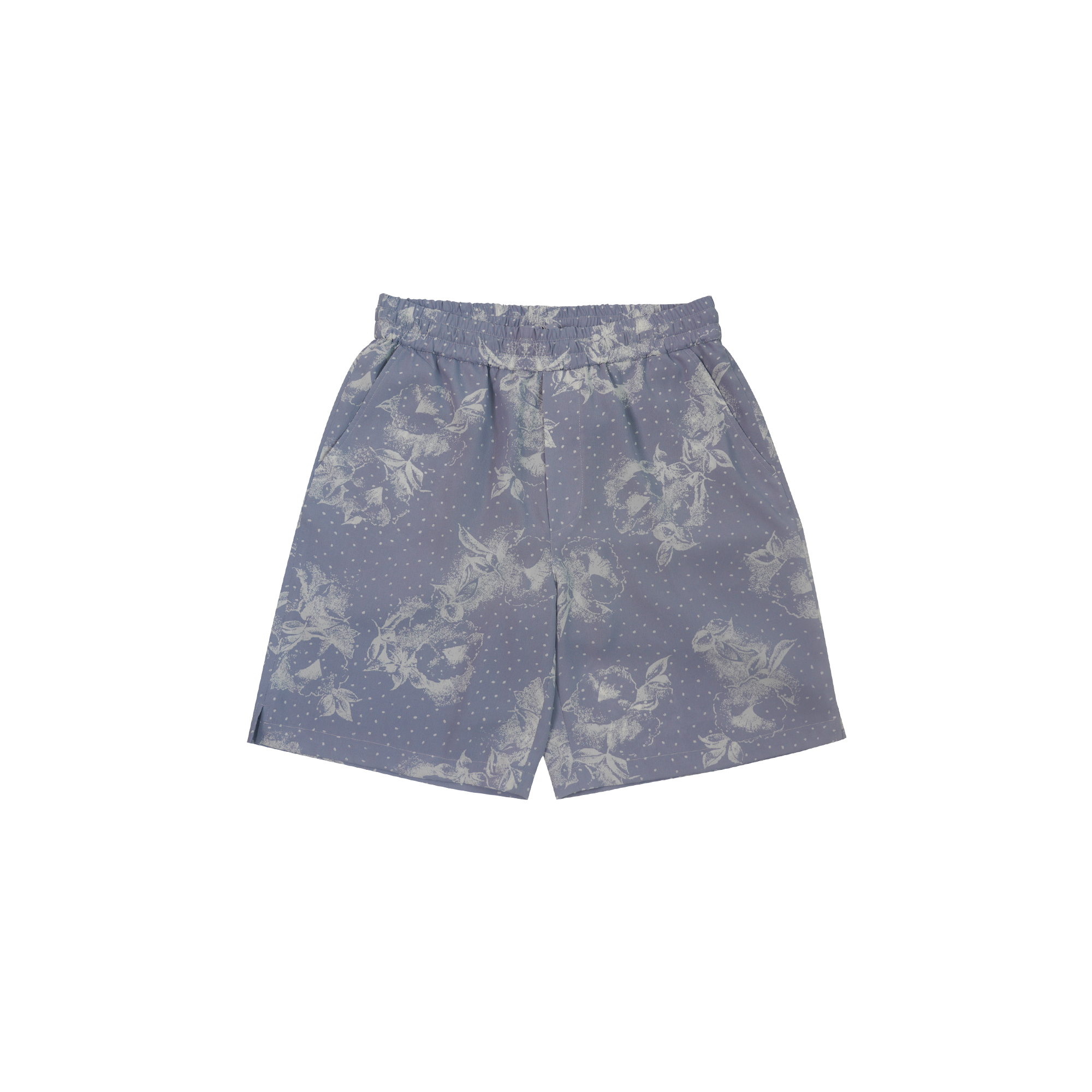Lavender Flower Slit Shorts